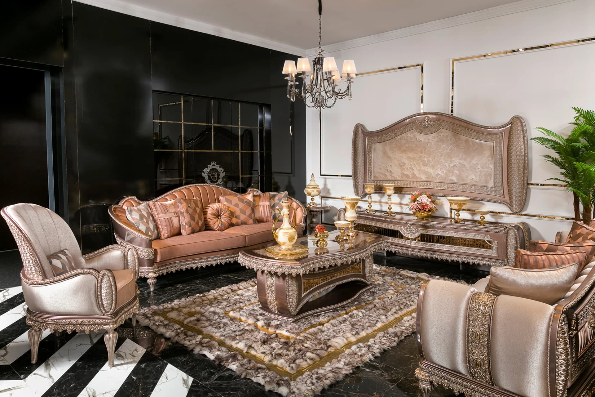 Viyana Bronz Klasik Koltuk Takımı