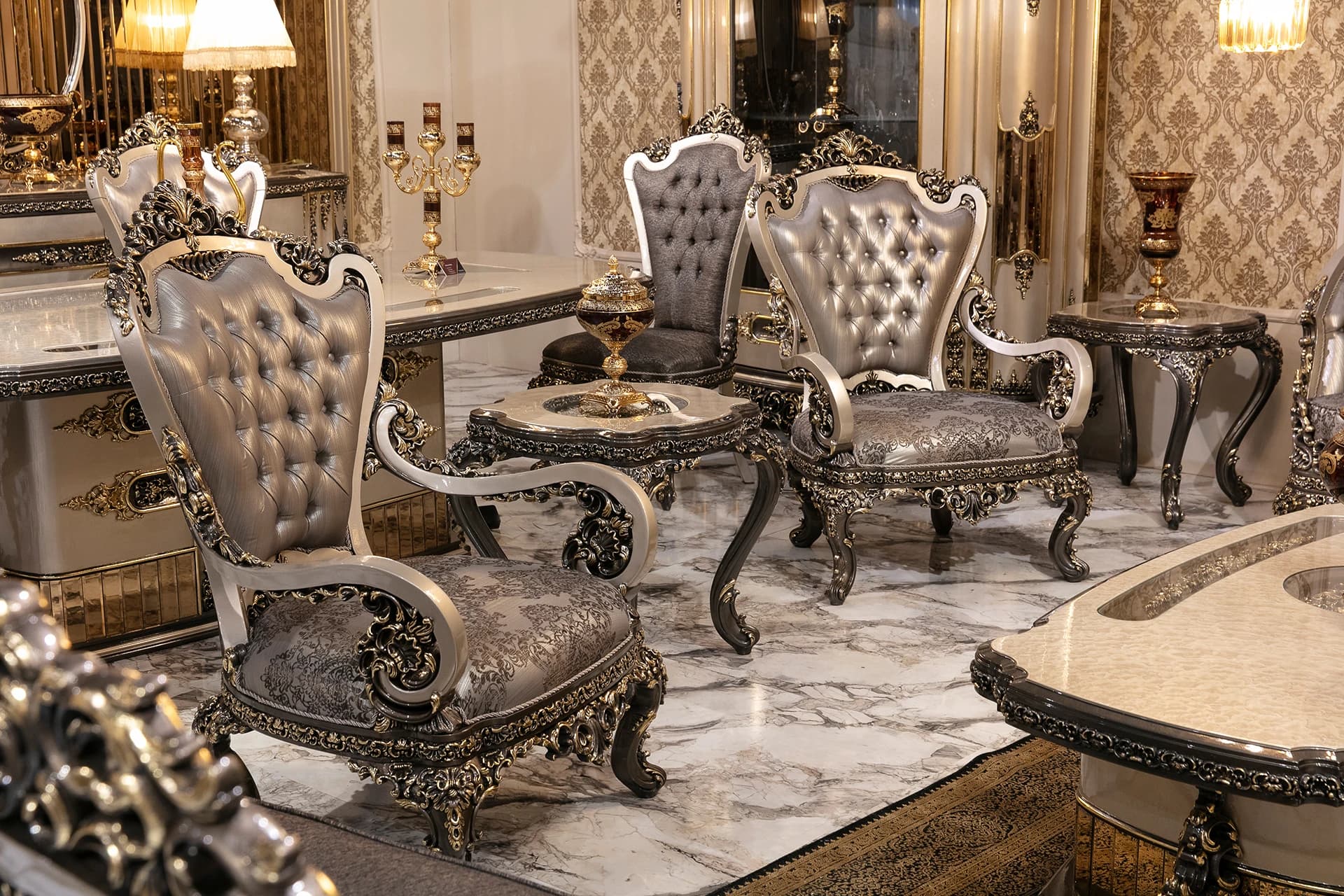 Versace Klasik Koltuk Takımı