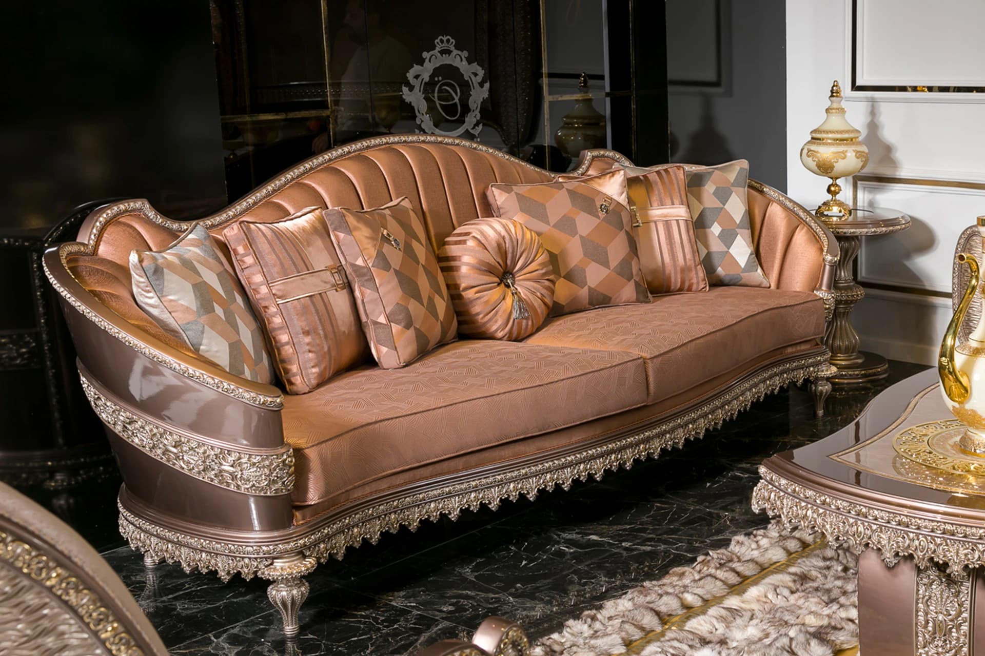 Viyana Bronz Klasik Koltuk Takımı