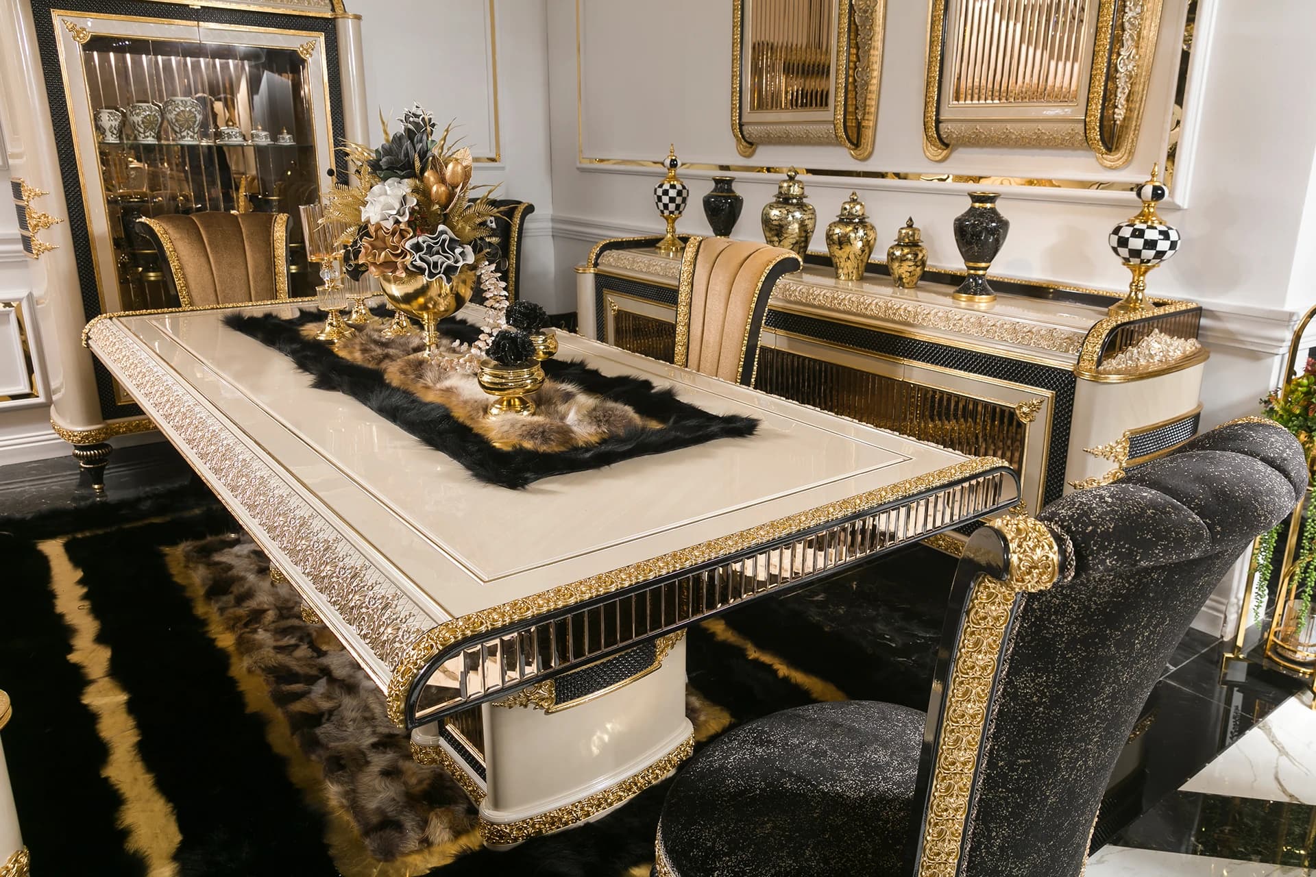 Milano Klasik Yemek Odası Takımı