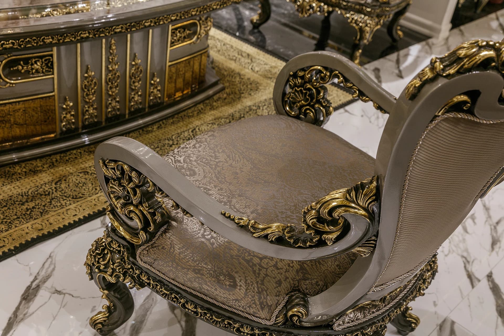 Versace Klasik Koltuk Takımı