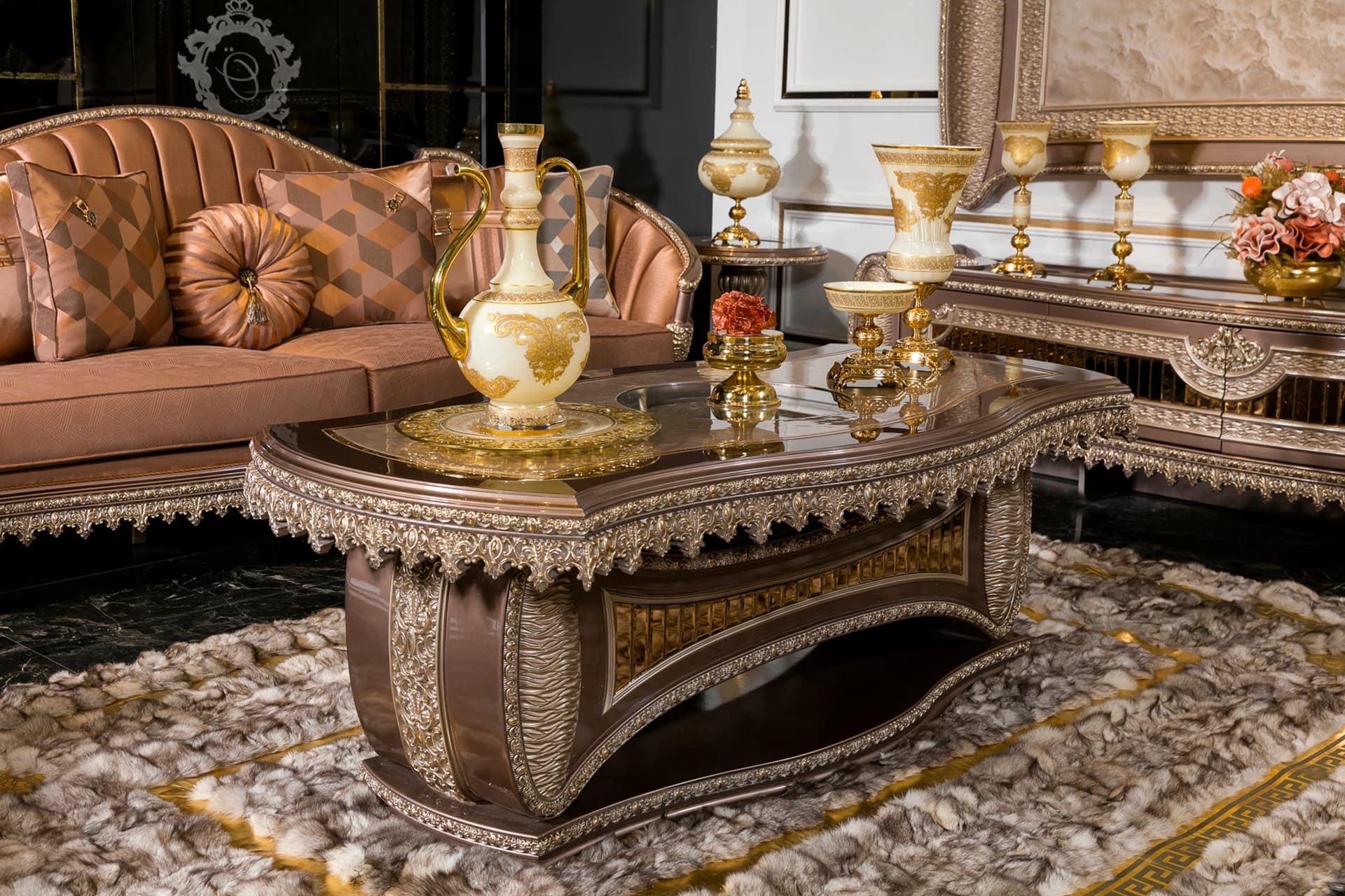 Viyana Bronz Klasik Koltuk Takımı